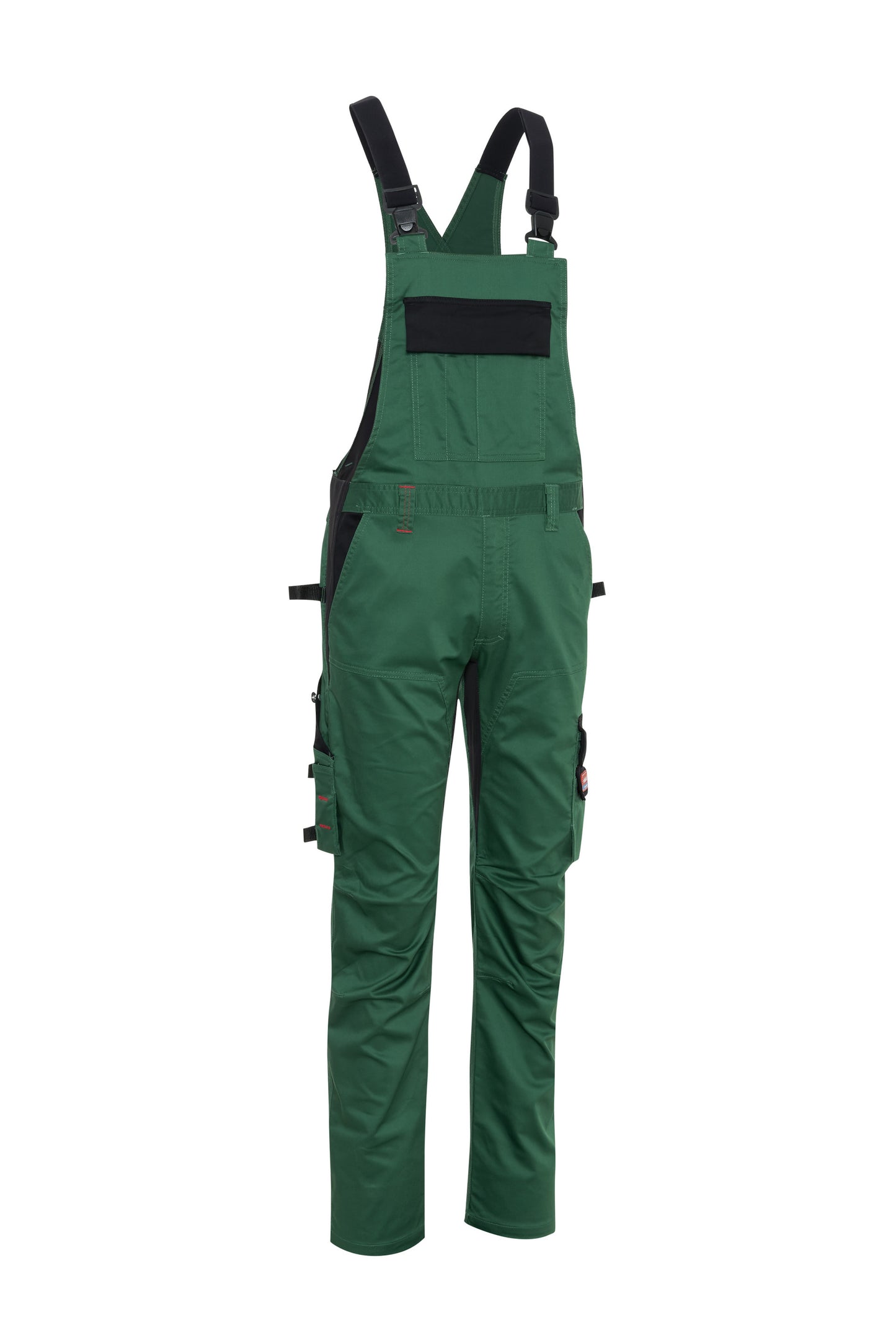 Ekimtex Stretch Latzhose mit Coolmax und Lycra, Grün/Schwarz
