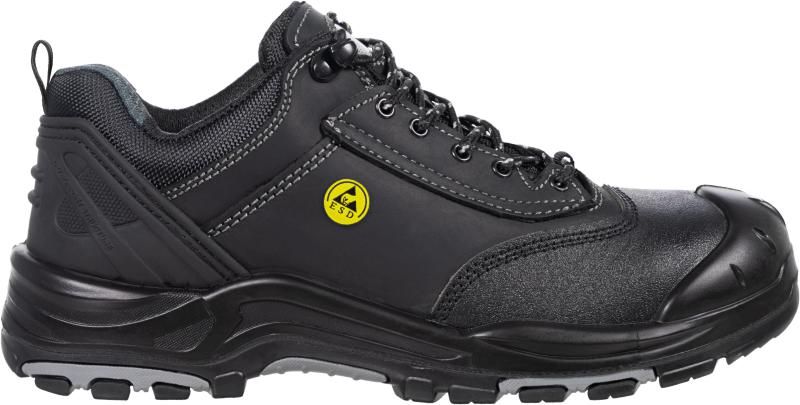 Triuso Halbschuh Turin S3 mit Kompositkappe und Stahlzwischensohle - Schwarz
