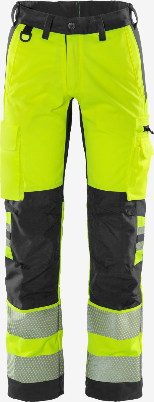 Fristads 130164 Hi-Vis Flexforce Warnschutzshose Schutzklasse 1/2 Neongelb/Schwarz