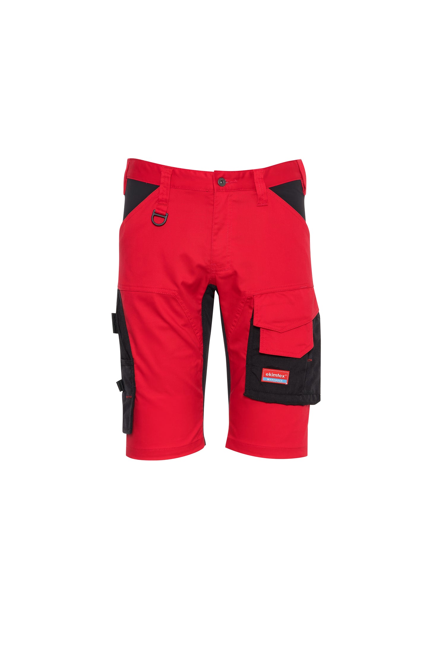 Ekimtex Premium Kurze Arbeitshose Rot/Schwarz