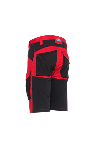 Ekimtex Premium Kurze Arbeitshose Rot/Schwarz