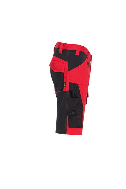 Ekimtex Premium Kurze Arbeitshose Rot/Schwarz