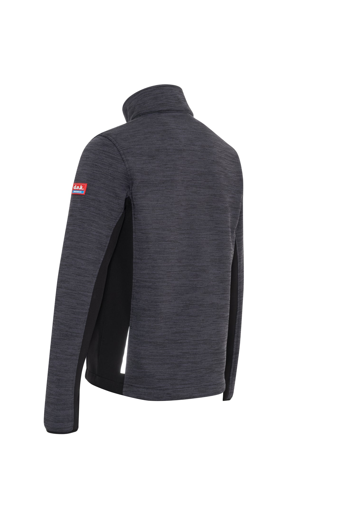 Ekimtex Fleece Jacke Grau Melange/Schwarz