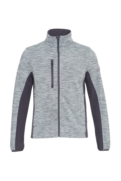 Ekimtex Fleece Jacke Weiss Melange/Grau