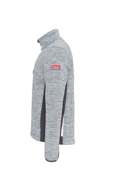 Ekimtex Fleece Jacke Weiss Melange/Grau