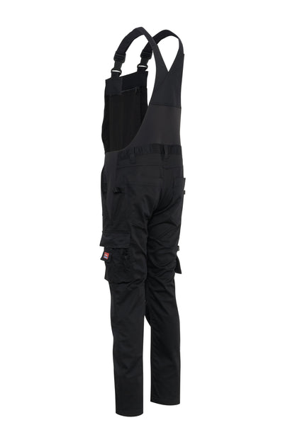 Ekimtex Stretch Latzhose mit Coolmax und Lycra, Schwarz