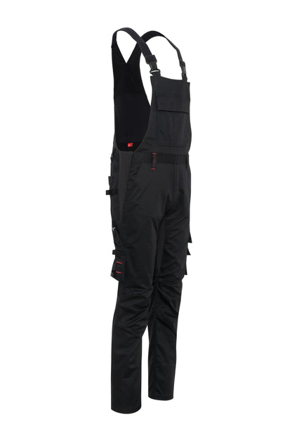 Ekimtex Stretch Latzhose mit Coolmax und Lycra, Schwarz
