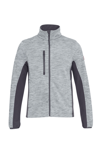 Ekimtex Fleece Jacke Weiss Melange/Grau