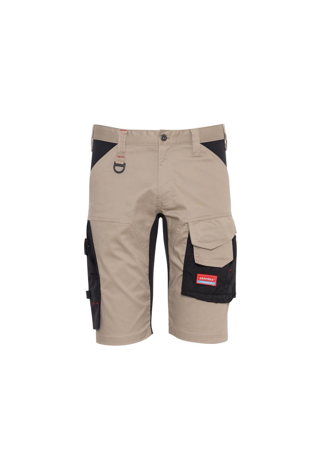 Ekimtex Premium Kurze Arbeitshose Khaki/Schwarz