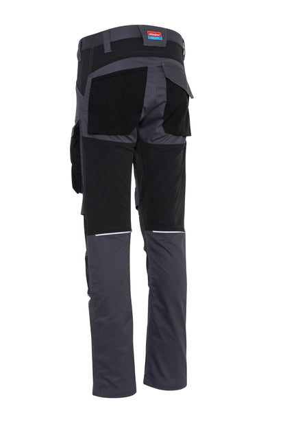 Ekimtex Premium Stretch Arbeitshose Grau/Schwarz