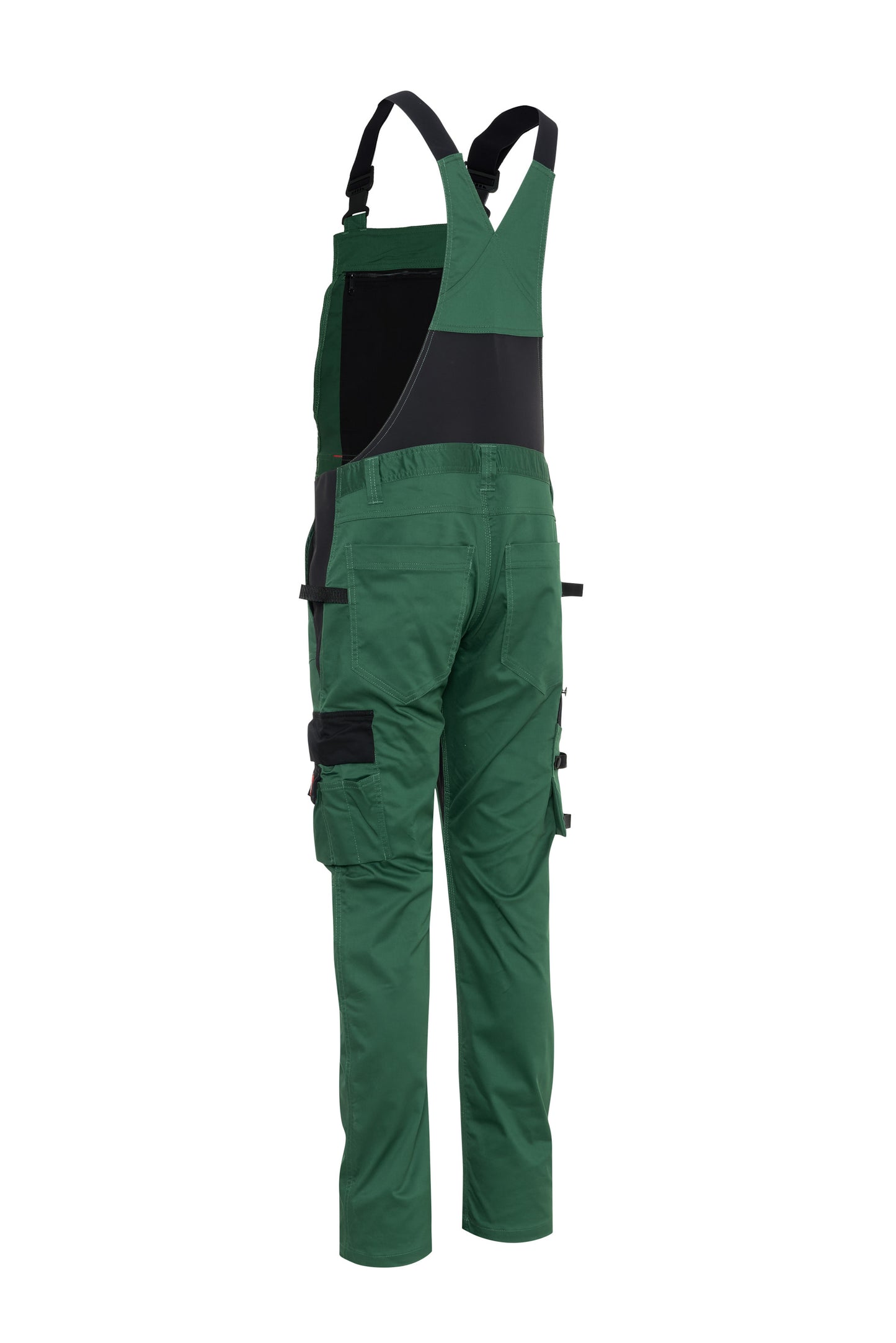 Ekimtex Stretch Latzhose mit Coolmax und Lycra, Grün/Schwarz
