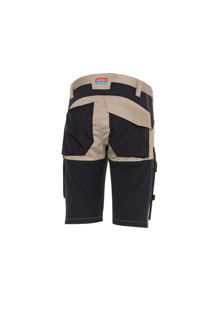 Ekimtex Premium Kurze Arbeitshose Khaki/Schwarz