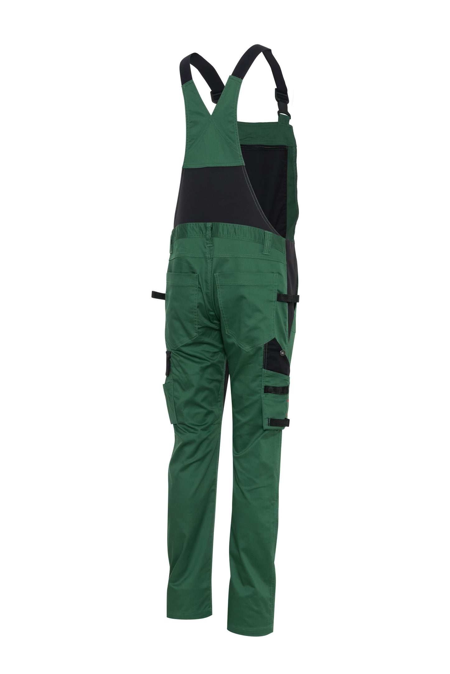 Ekimtex Stretch Latzhose mit Coolmax und Lycra, Grün/Schwarz