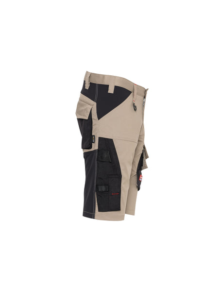 Ekimtex Premium Kurze Arbeitshose Khaki/Schwarz