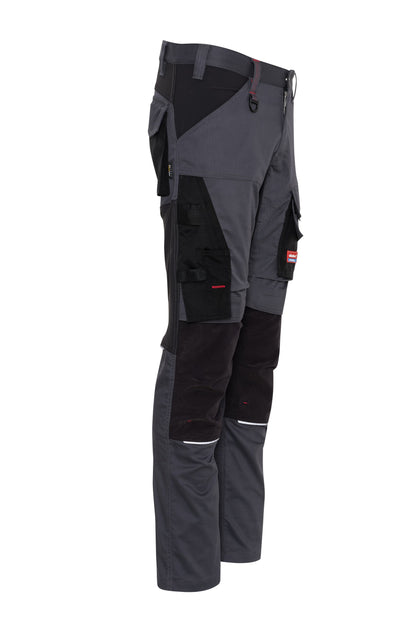 Ekimtex Premium Stretch Arbeitshose Grau/Schwarz