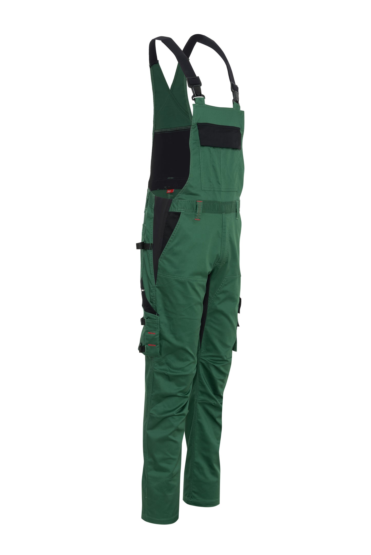 Ekimtex Stretch Latzhose mit Coolmax und Lycra, Grün/Schwarz
