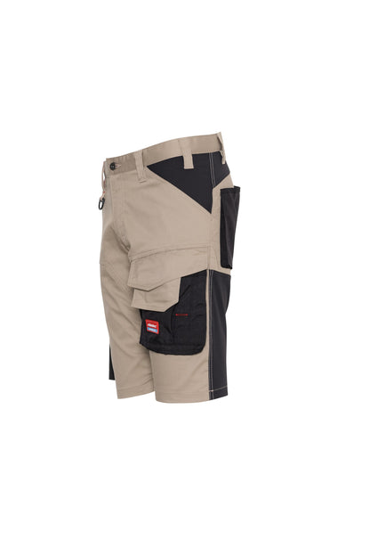 Ekimtex Premium Kurze Arbeitshose Khaki/Schwarz
