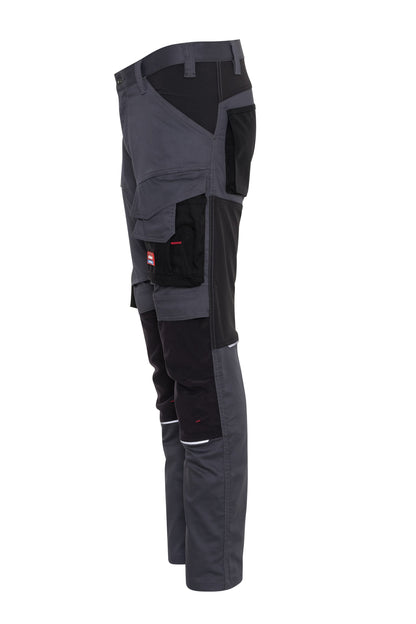 Ekimtex Premium Stretch Arbeitshose Grau/Schwarz