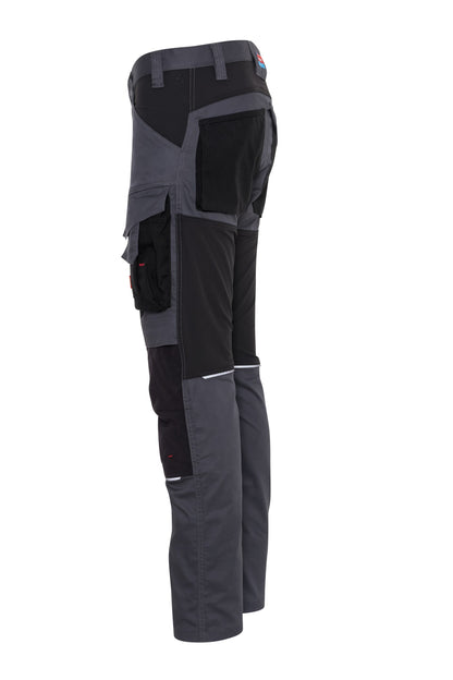 Ekimtex Premium Stretch Arbeitshose Grau/Schwarz