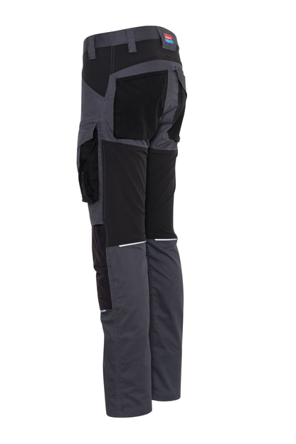 Ekimtex Premium Stretch Arbeitshose Grau/Schwarz