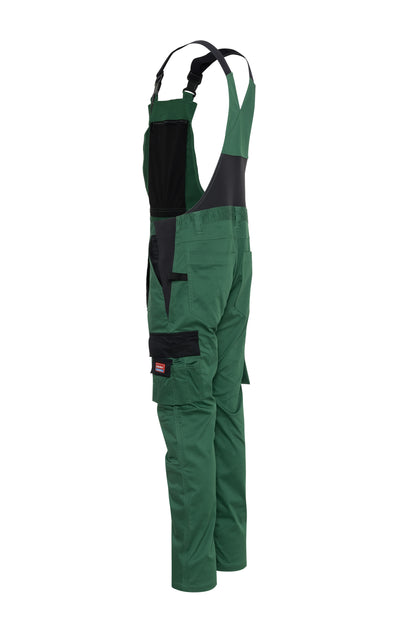 Ekimtex Stretch Latzhose mit Coolmax und Lycra, Grün/Schwarz