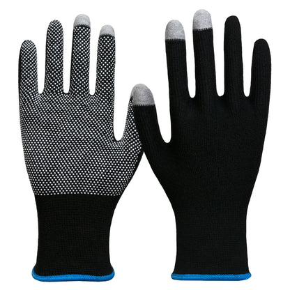 Nitras 6102 Smart Swipe Noppenstrickhandschuhe, 10 Paar Packung