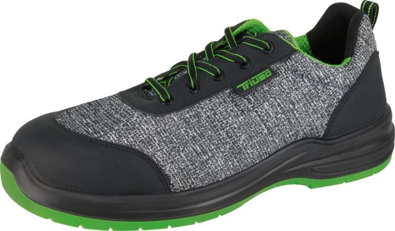 Triuso Halbschuh Massa S1P PU/PU - Grau/Grün